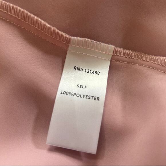 VICI Pink Satin Crossover Halter Tie Neck Blouse with Open Back Medium - NEW! - Picture 12 of 14
